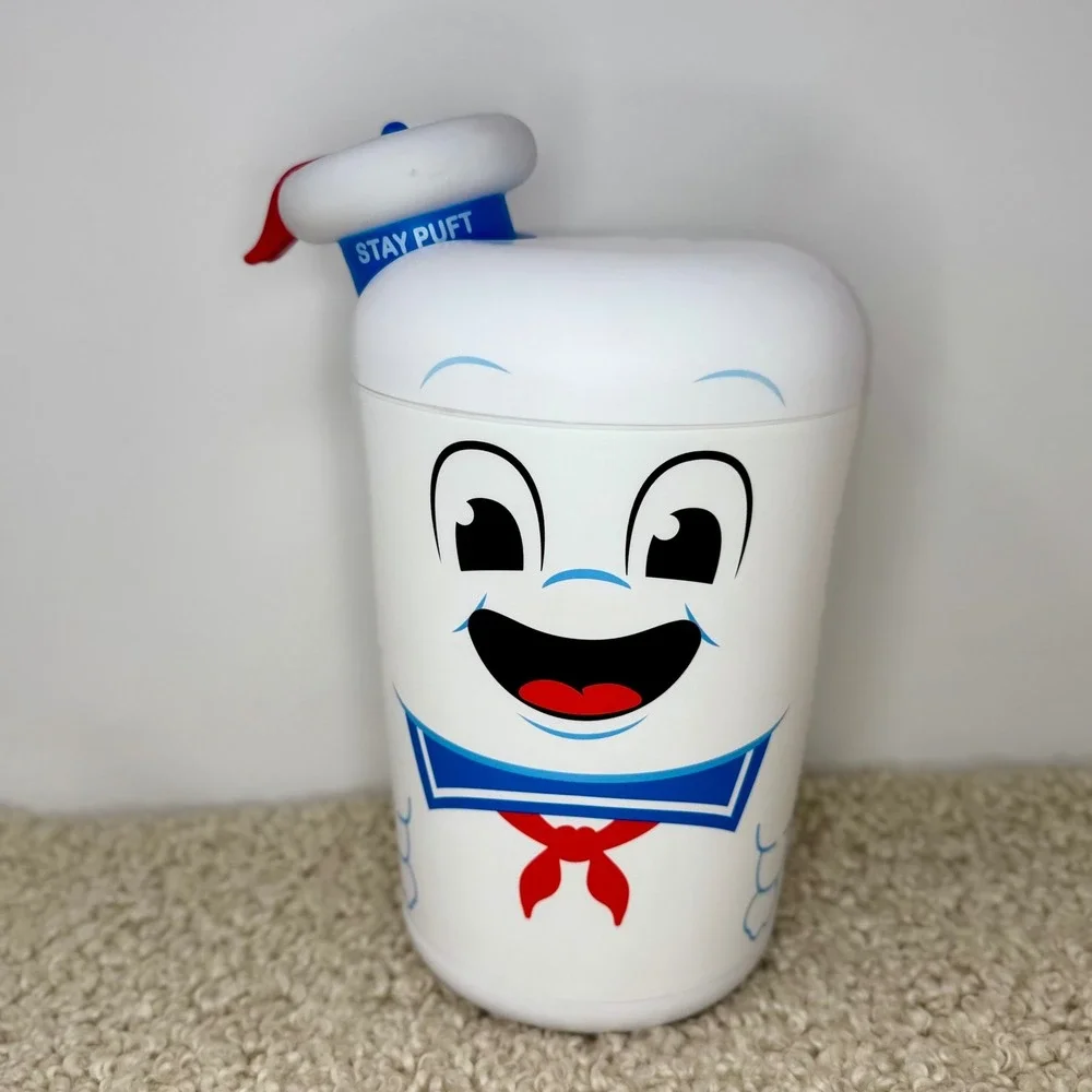 Poppowls Ghostbusters Stay Puft Marshmallow Man Plastic Snack Container White